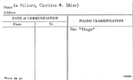 de Villers, Clarissa M. (Miss)