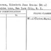 De Yarmon, Elizabeth Jane Brooks (Miss)