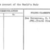 Dick's Account of the World's Fair