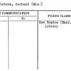 Dietrichson, Gerhard (Mrs.)