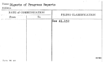 Digests of Progress Reports