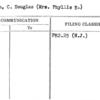 Dillon, C. Douglas (Mrs. Phyllis E.)