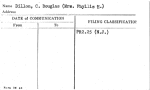 Dillon, C. Douglas (Mrs. Phyllis E.)