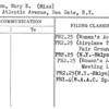 Dillon, Mary E. (Miss)
