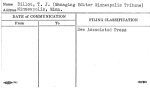 Dillon, T.J. (Managing Editor Minneapolis Tribune)