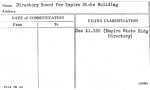 Directory Board for Empire State Building