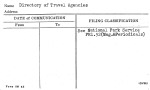 Directory of Travel Agencies