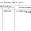 Dishwashing Equipment for Cafeteria