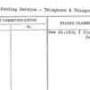 Disinfecting Service - Telephone & Telegraph Division