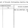 Dismissal of Grounds Information Service Men-Complaints