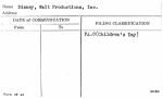 Disney, Walt Productions, Inc.