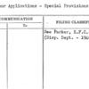 Displamor Applications - Special Provisions