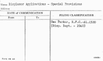 Displamor Applications - Special Provisions