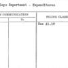 Displays Department - Expenditures