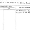 Disposal of Films Shown in the Little Theatre