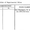 Disposition of Departmental Files
