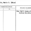Disspain, Marie C. (Miss)