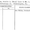 Disston, Natalie E. (Miss) (Asst to Mr. L. Stokowski)