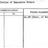 Distribution of Executive Orders