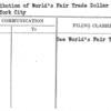 Distribution of World's Fair Trade Dollar in New York City