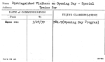 Distinguished Visitors on Opening Day - Special Trains for