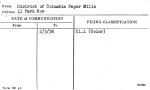 District of Columbia Paper Mills