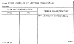 Dodge Division of Chrysler Corporation