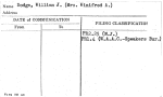 Dodge, William J. (Mrs. Winifred A.)