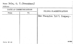 Dole, C.T. (President)