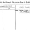 Domestic and French Fireworks-Fourth Trial