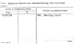 Dominion Electrical Manufacturing Incorporated