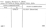 Douglas, Marcella E. (Miss)