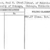 Douglas, Paul H. (Prof.) (Prof. of Political Economy)