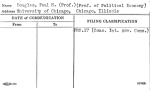 Douglas, Paul H. (Prof.) (Prof. of Political Economy)