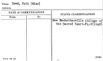 Dowd, Ruth (Miss)