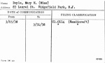 Doyle, Mary M. (Miss)