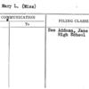Drew, Mary L. (Miss)