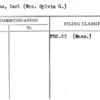 Dreyfus, Carl (Mrs. Sylvia G.)