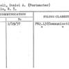 Driscoll, Daniel A. (Postmaster)