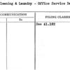 Dry Cleaning & Laundry - Office Service Dep't.