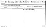 Dry Cleaning & Pressing Uniforms - Tabulation of Bids