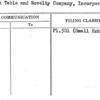 Dumont Table and Novelty Company, Incorporated