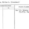 Dunham, William D. (President)