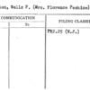 Eagleton, Wells P. (Mrs. Florence Peshine)