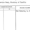 East Service Road, Blocking of Traffic