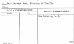East Service Road, Blocking of Traffic