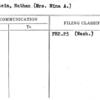 Eckstein, Nathan (Mrs. Mina A.)