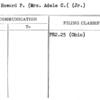 Eells, Howard P. (Mrs. Adele C. ( (Jr.)