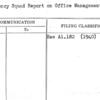 Efficiency Squad Report on Office Management Dept.