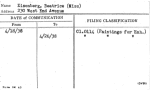Eisenberg, Beatrice (Miss)